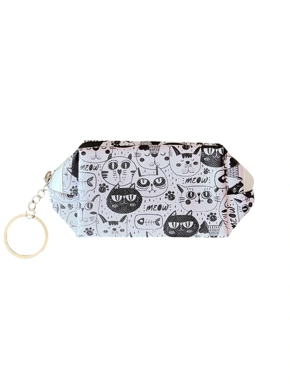 Cat Paw Print Black & White Kitten 3.5